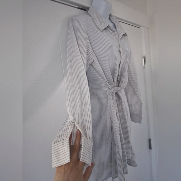 Heartloom/ Felix Shirt Dress/ MIDI/ Tie Waist/ Size US L - Picture 6 of 14